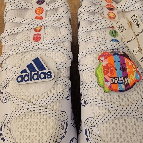 Adidas Freak 22 Big Mood Emoji DSG SM Football Cleats Blue White Men’s Size 14 - Picture 12 of 14